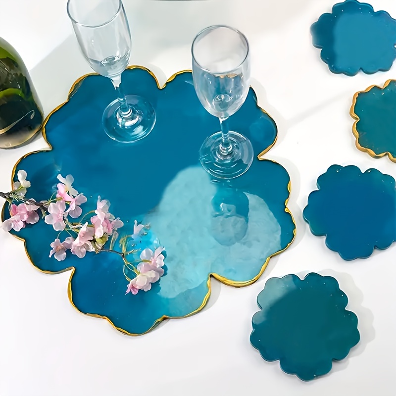 Silicone Mold Tray - 5 stuks spiegelvormige grote bloem kleine