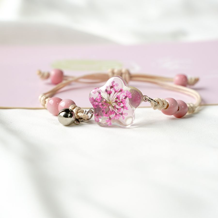 Dried Flower Bulk - Gedroogde Bloem Star Crystal Armband Paar