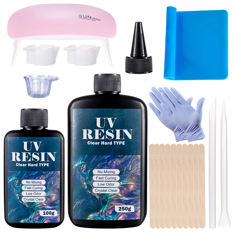Epoxy Uv Resin Kit - Harde UV-harslijmset Snel uithardende epoxyhars UV-lijm
