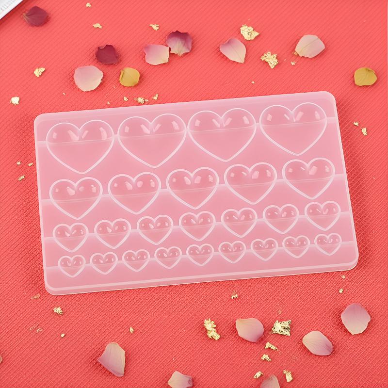 Resin Craft Workshop - Siliconen mal hartvormige hanger 3 maten