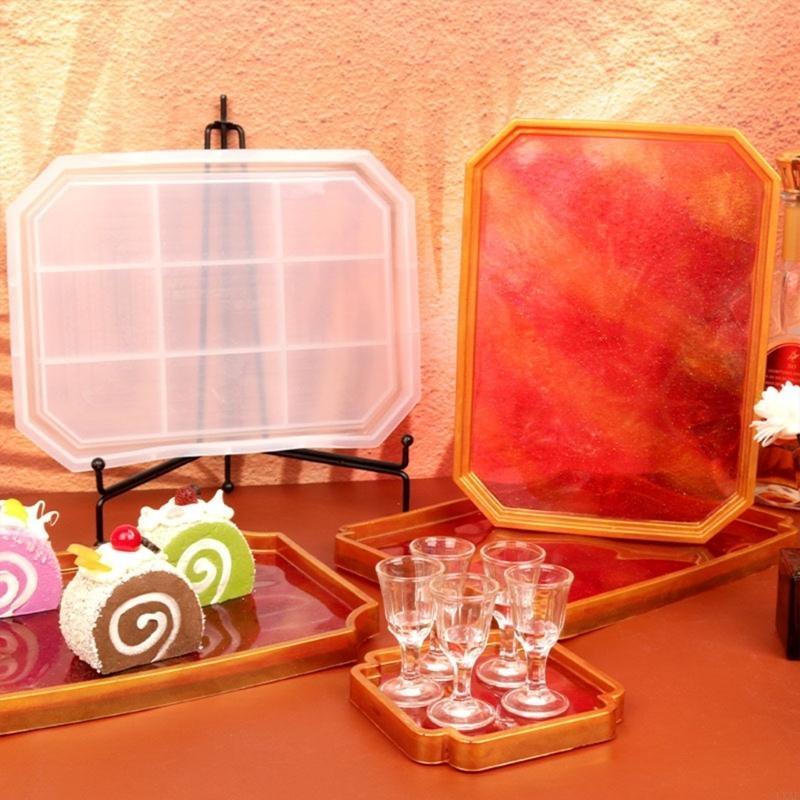 Geode Mold Silicone - Siliconen hars taarthouder dienbladvorm Fruitbekervorm Voedselstation