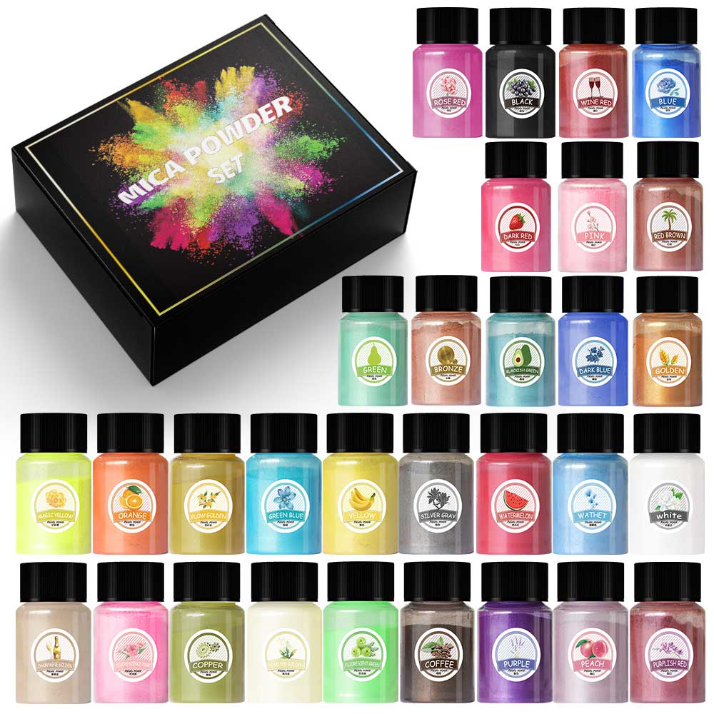 Resin Pigment Set - 10Ml Parelpoeder Epoxyhars Pigmentvuller Diy Parelmoervuller