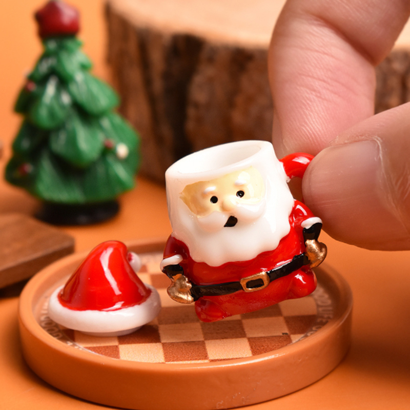 Resin Craft Supplies - Mini Santa Theekopje Ornament - Hars