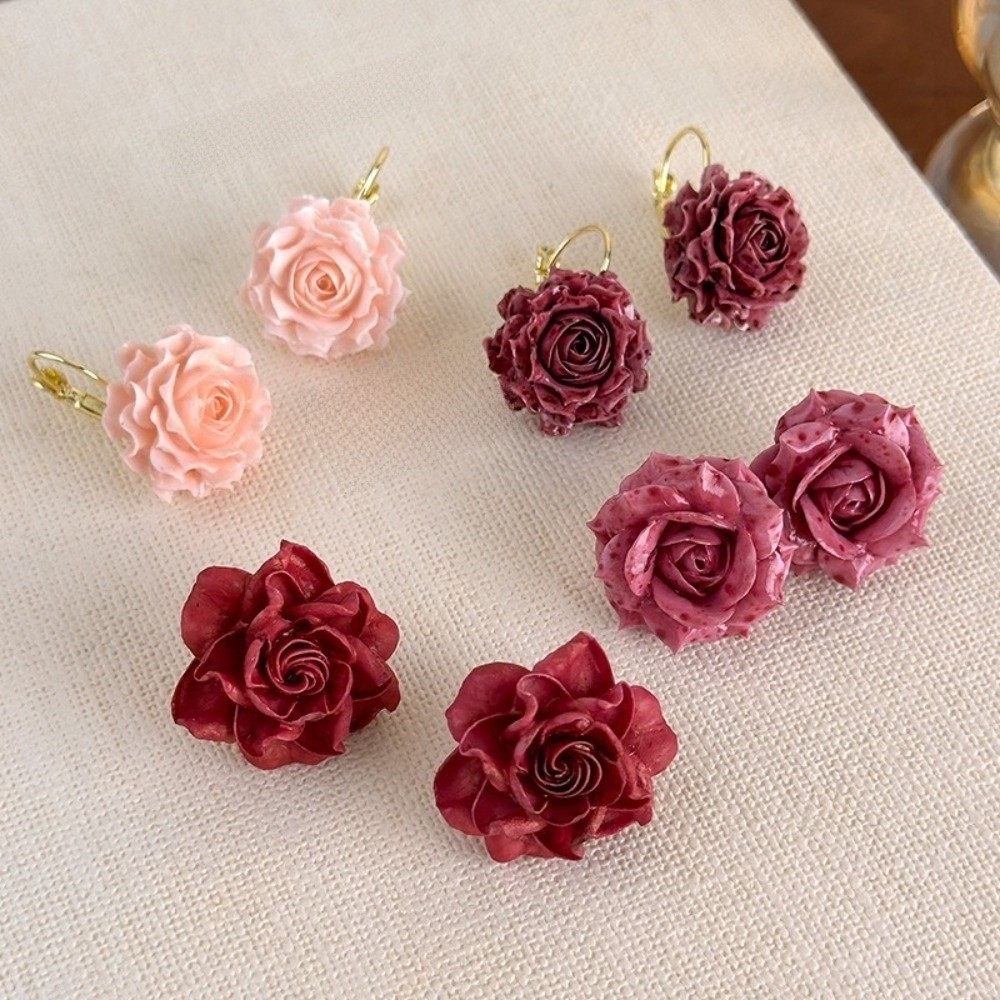 Flower Preservation Resin - Zoete kunstmatige rozenoorbellen Hars Retro geconserveerde