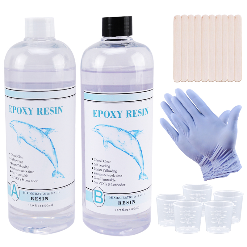 Epoxy Uv Resin Kit - 1:1 heldere epoxyhars kristalheldere kunsthars Epoxy