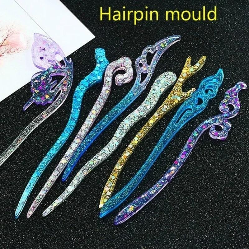 Resin Craft Supplies - Nieuwe transparante haarspeld siliconen speciale mal