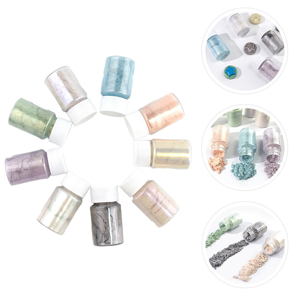 Resin Pigment Set - 9-delige set van hoogwaardige mica-pigmentpoeders, veilig