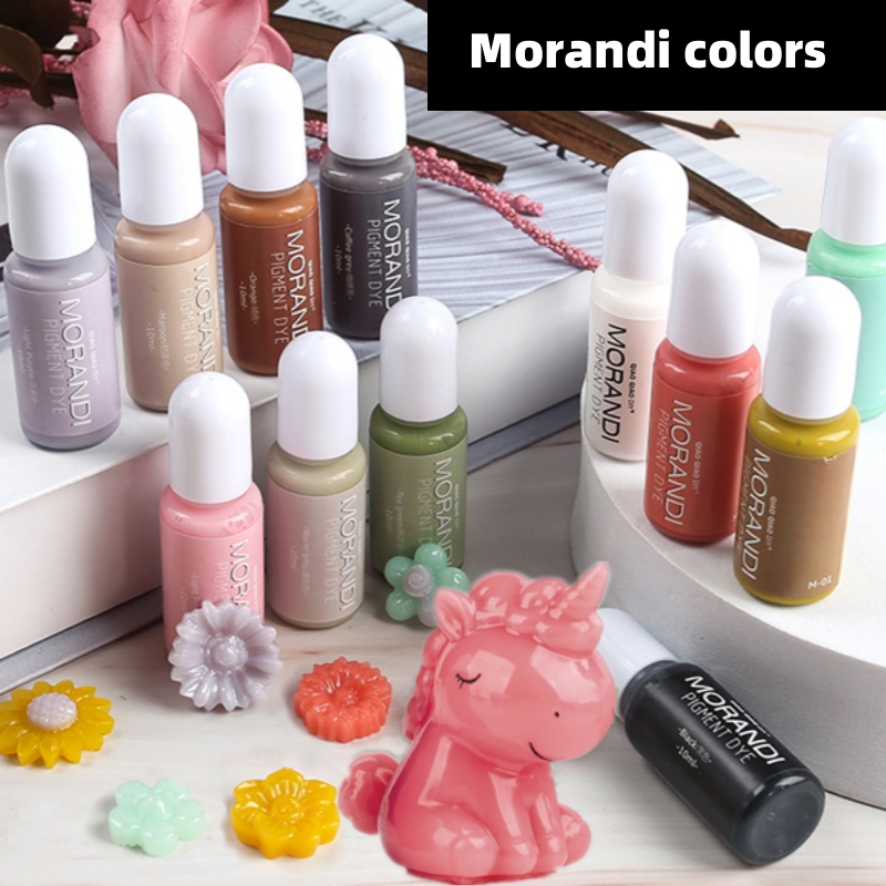 Resin Dye Alcohol - 24 Kleuren Morandi Ondoorzichtige Kleur Pigment