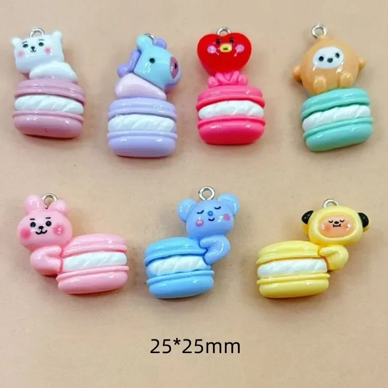 Resin Craft Supplies - 10 stuks gemengde cartoonharscharms, kleine decoratieve