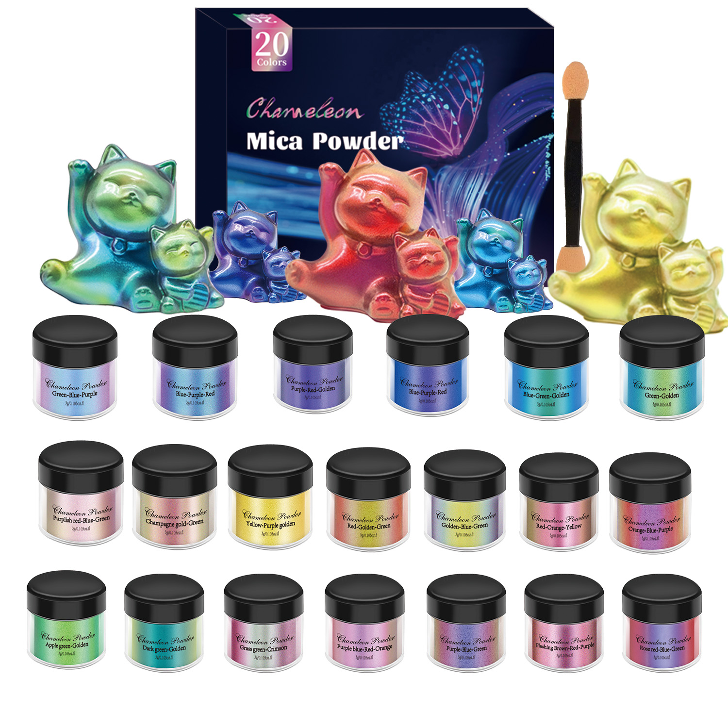 10/20 Stuks Spiegel Kameleons  - Resin Pigment Set recensie en prijs