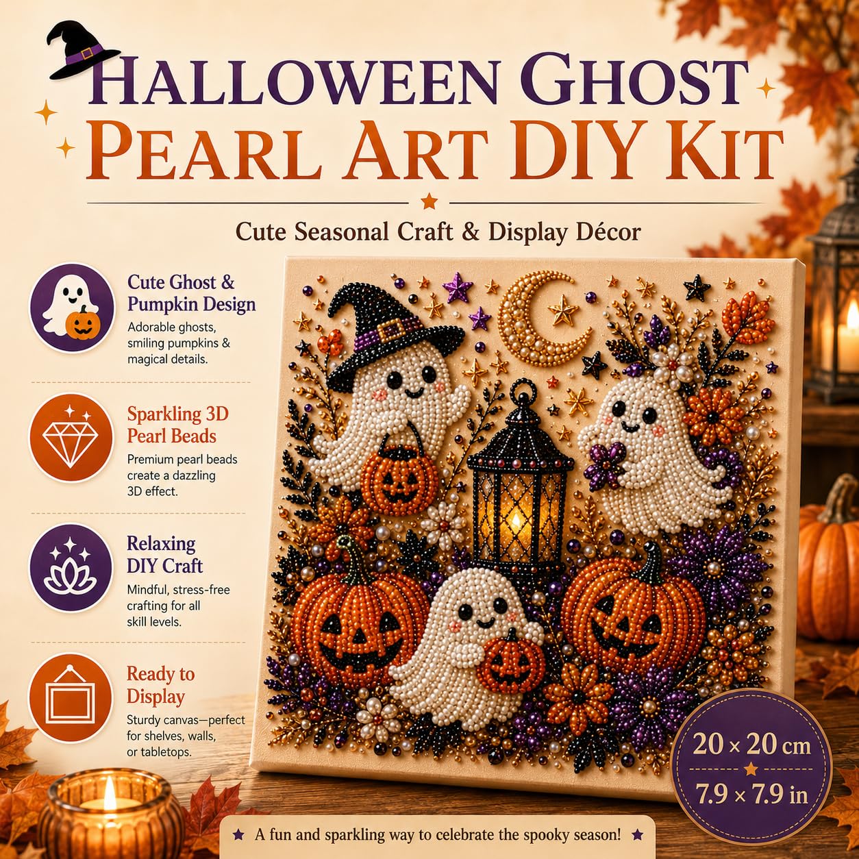 @Halloween Ghost Pearl Art Kit - Resin Craft For Beginners recensie en prijs