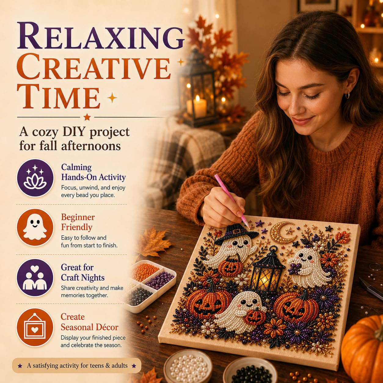 @Halloween Ghost Pearl Art Kit - Resin Craft For Beginners recensie en prijs