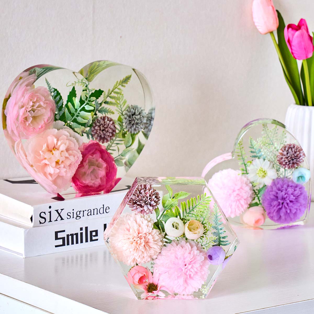 Grote liefde siliconen mal DIY - Flower Preservation Resin recensie en prijs
