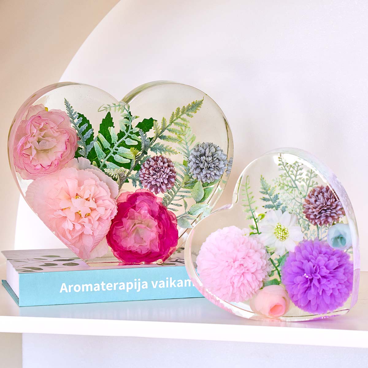 Grote liefde siliconen mal DIY - Flower Preservation Resin recensie en prijs