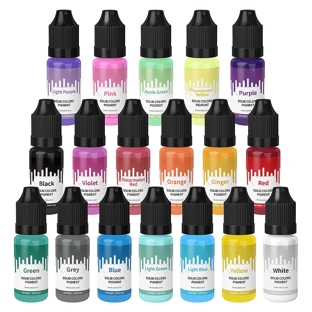 18 Kleuren 10 ml Macaron Effen - Resin Pigment Set recensie en prijs