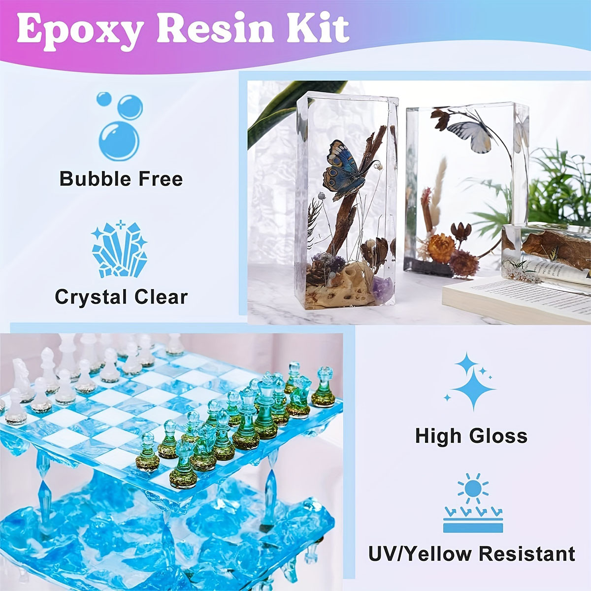125 ml / 250 ml kristalheldere - Resin Jewelry Kit recensie en prijs