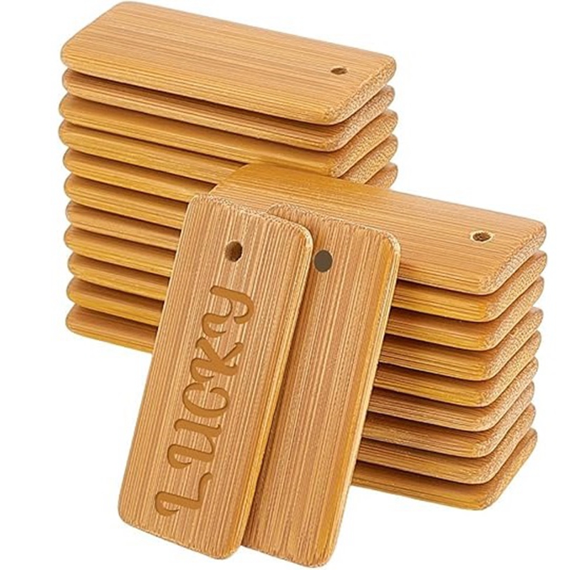 50 stuks houten tags sleutelha - Wood Ring Blank recensie en prijs
