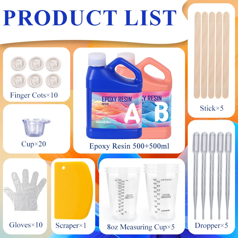 Eenvoudig te mengen epoxyhars  - Epoxy Uv Resin Kit recensie en prijs