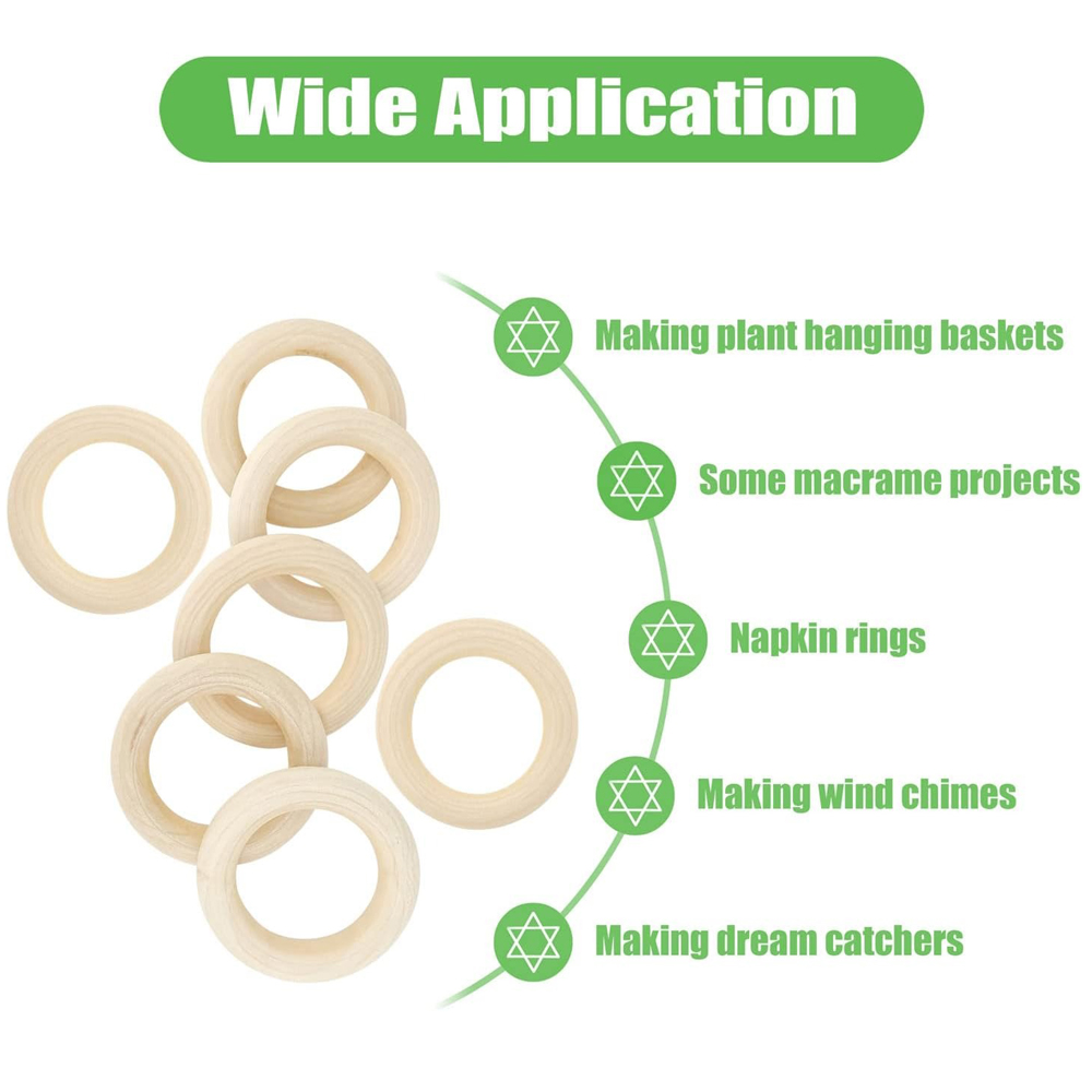 20PCS Houten Ringen voor Craft - Wood Ring Blank recensie en prijs