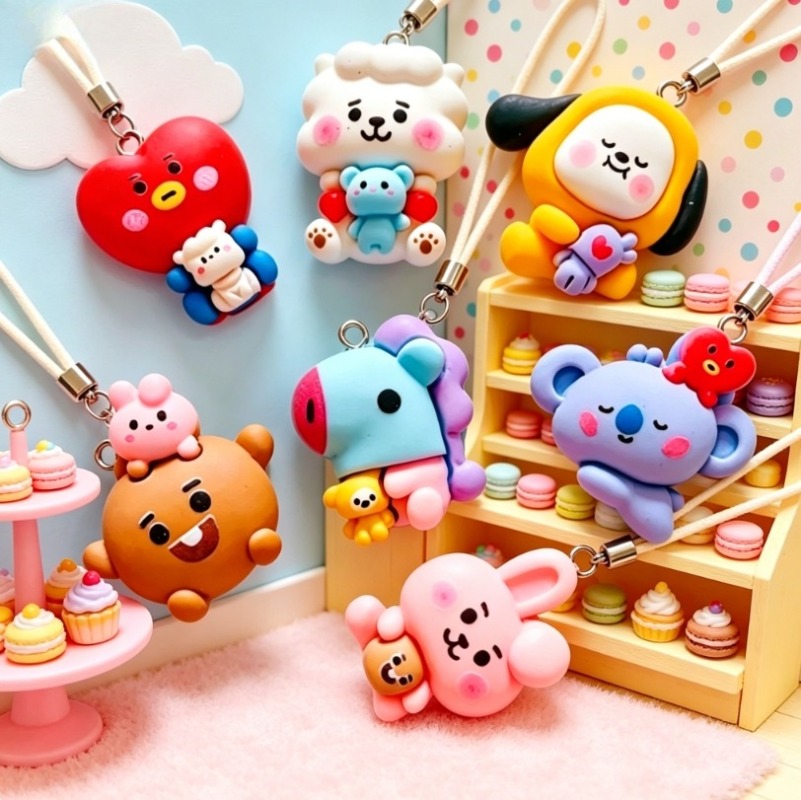 7 stks BT21 Hars Cartoon Charm - Resin Craft Supplies recensie en prijs