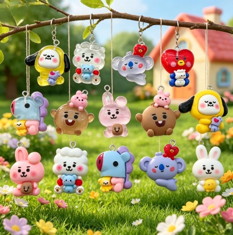 7 stks BT21 Hars Cartoon Charm - Resin Craft Supplies recensie en prijs