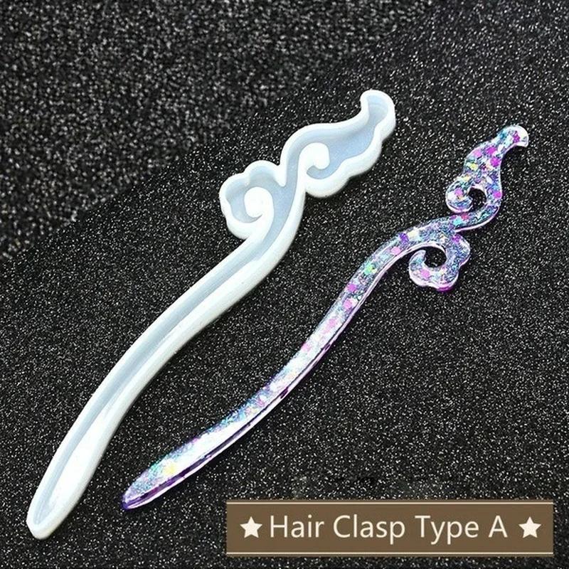 Nieuwe transparante haarspeld  - Resin Craft Supplies recensie en prijs
