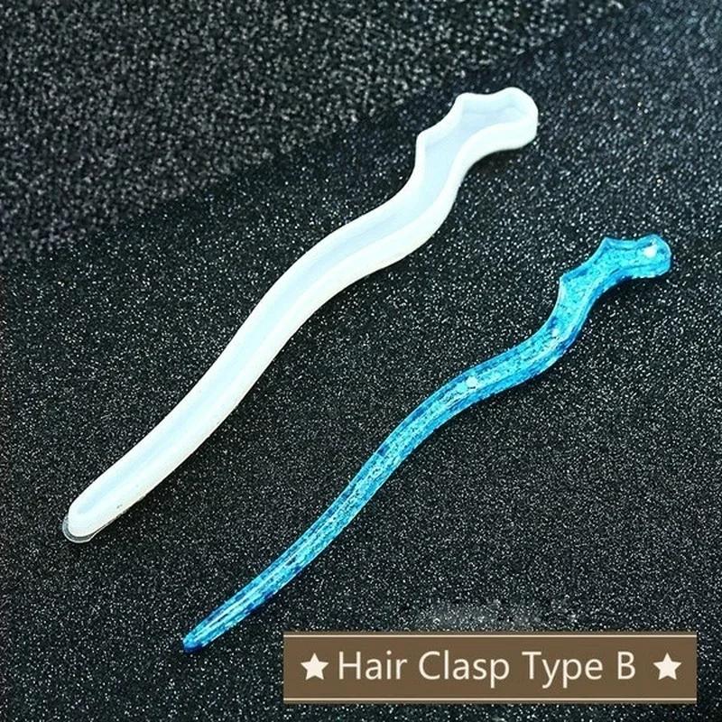 Nieuwe transparante haarspeld  - Resin Craft Supplies recensie en prijs