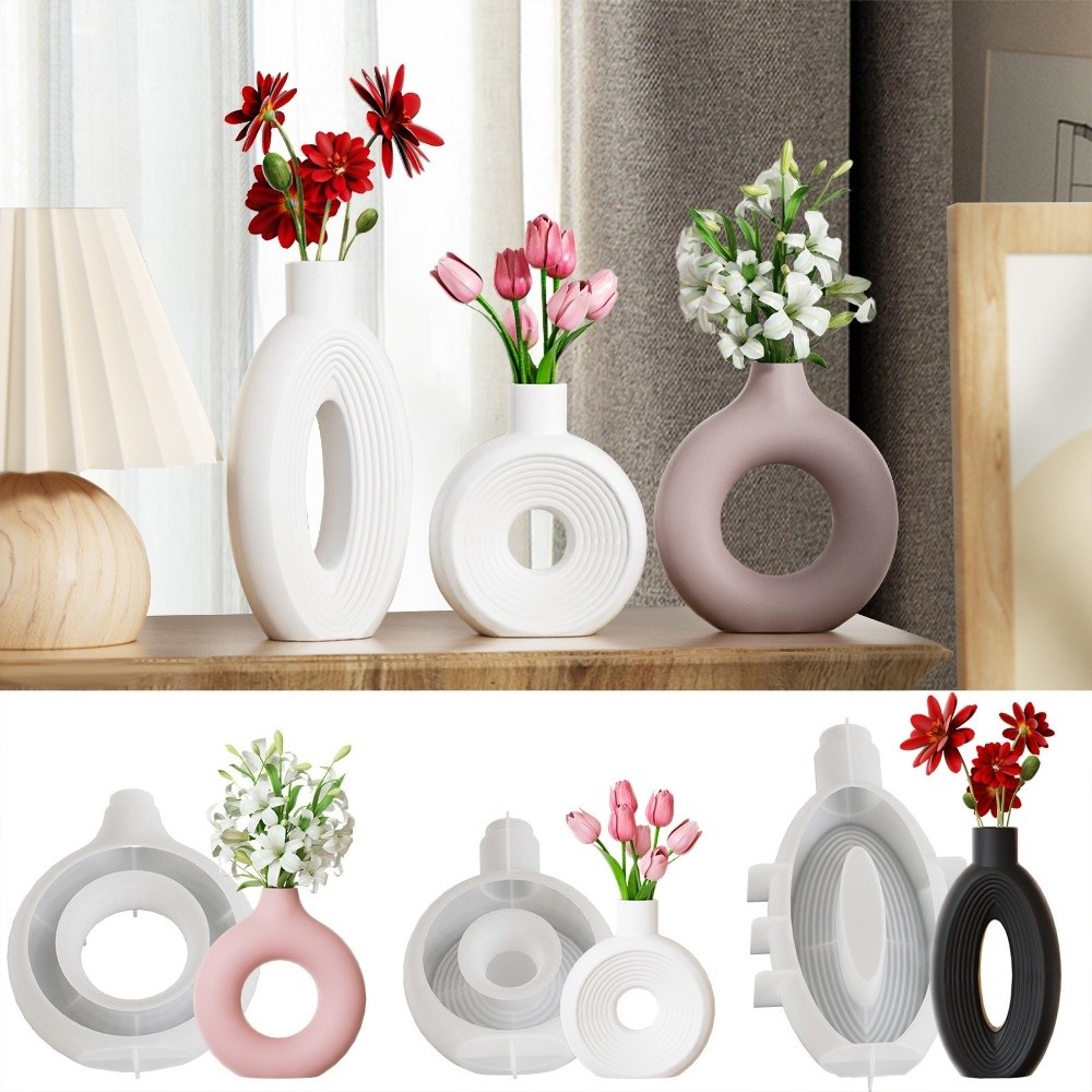 Ovale gestreepte siliconen vaa - Resin Craft Workshop recensie en prijs