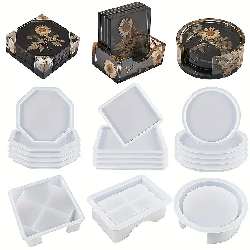 Coaster hars mallen set inclus - Gold Foil Flakes recensie en prijs