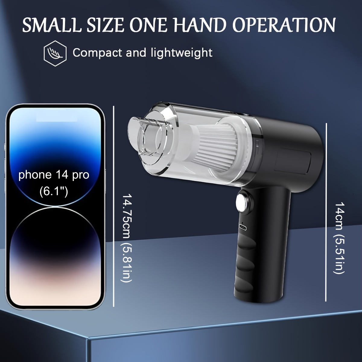 Mini draadloze stofzuiger met  - Vacuum Chamber Small recensie en prijs