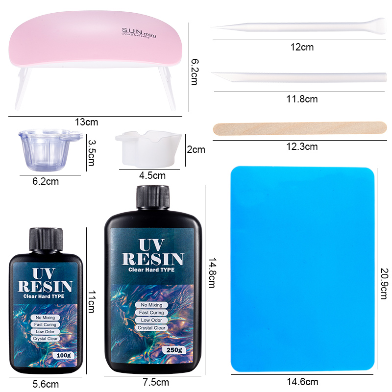 100g/250g helder UV-hars hard  - Epoxy Uv Resin Kit recensie en prijs