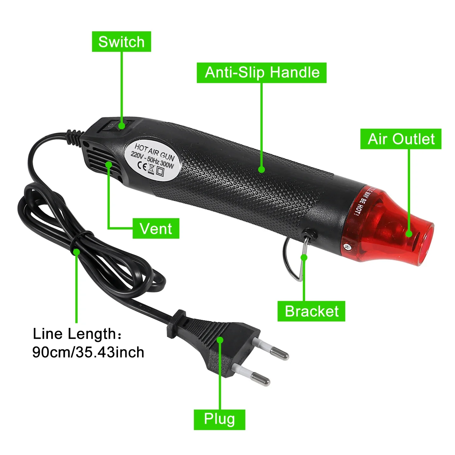 656/1060 stks Krimpkous Met 30 - Heat Gun Small recensie en prijs