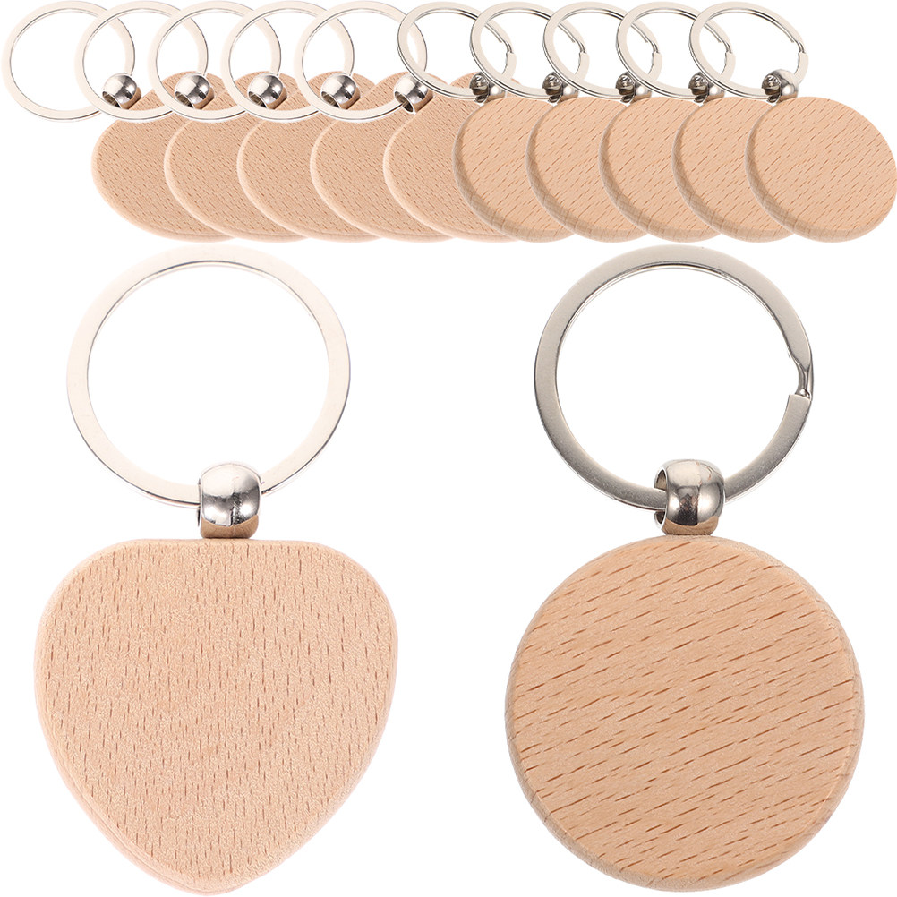 12 stuks houten sleutelhanger  - Wood Ring Blank recensie en prijs