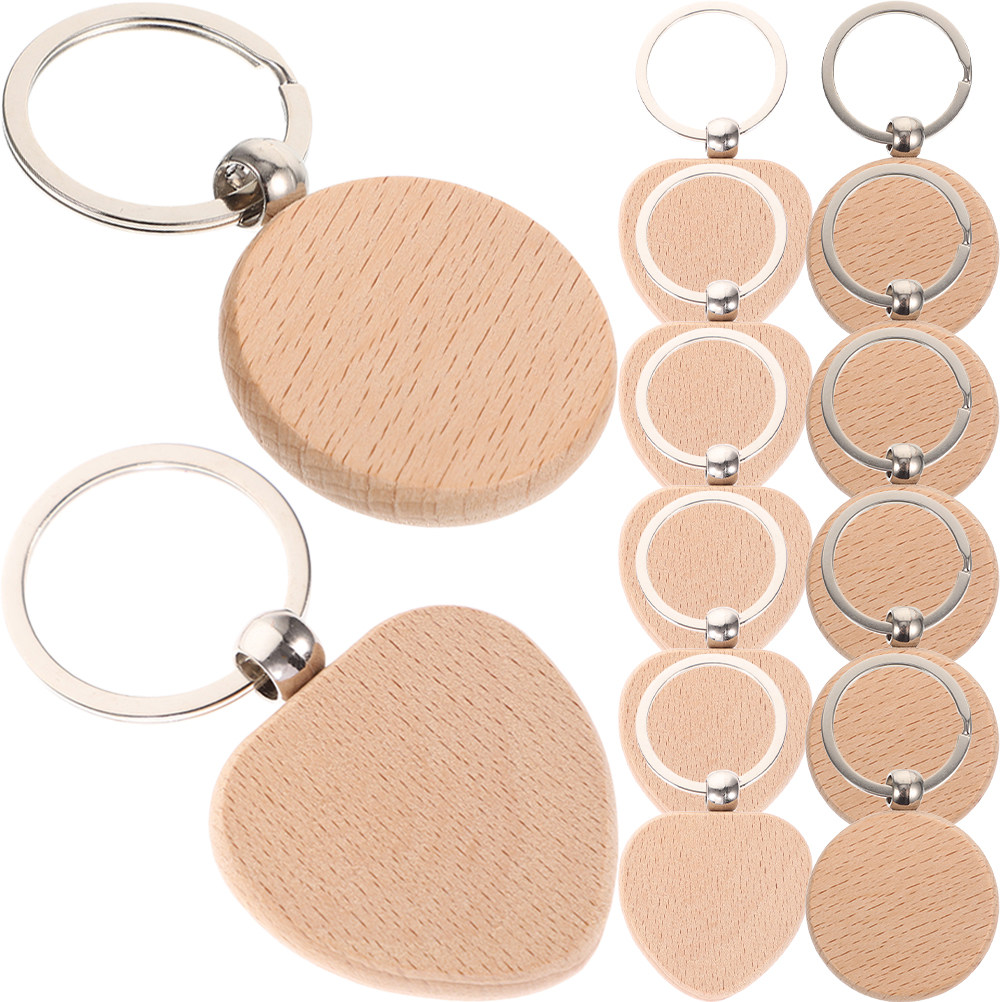 12 stuks houten sleutelhanger  - Wood Ring Blank recensie en prijs