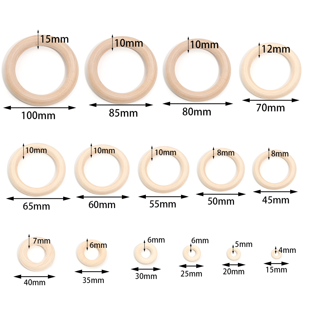 2-10 stks/partij Ronde Natuurl - Wood Ring Blank recensie en prijs